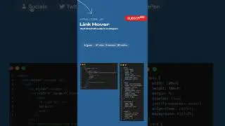 Link Hover / HTML / CSS / JS #coding #css #html #js #scssoftware #linkhover