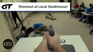 Shootout at Local Steakhouse! | First Person Defender