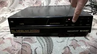 Обзор, небольшой ремонт и тест видеоплеера SHARP VC-6V3DR (1989г.)