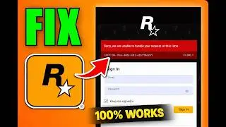 How to Fix Rockstar Games Login Error #1.500.7 – Sorry, We’re Unable to Handle Your Request
