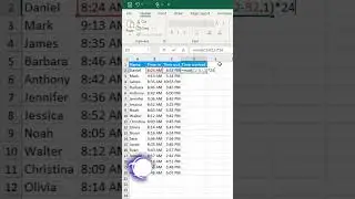 Time Work in Excel #excel #laptop #reels #time #microsoftexcel #shorts
