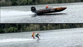 2023 NZ Bridge outright winners “Raptor” flying past in practice | NZ Bridge to Bridge