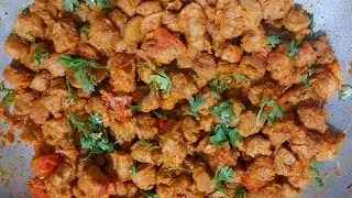 soya chunks fry recipe | soyabean chunks fry recipe | meal maker fry recipe