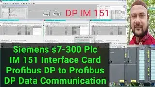 Siemens s7-300 Plc IM 151Interface Card Profibus DP to Profibus DP Data Communication Programming