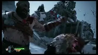 God of War  Кратос разрывает челюсть оборотню
