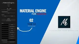 Material Engine for Houdini walkthrough tutorial / 02- The UI