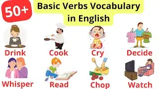 50+ Basic Verbs Vocabulary in English with Examples | Vocabulary for daily use | Listen and practice