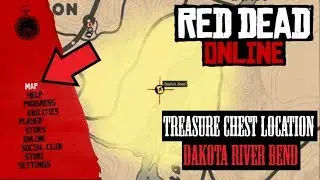 RDR2 Online * Treasure Chest Location * Dakota River Bend