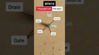 BFW10 TRANSISTOR PIN-OUT.#trending #viralshorts #electronics_pinout