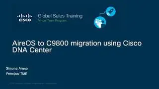 Migration from AireOS WLC to C9800 using Cisco DNAC