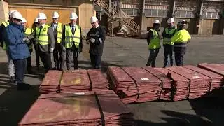 El consejero Jorge Paradela visita Cobre Las Cruces