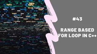 Range based for Loop in c++