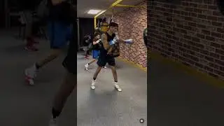 RYAN GARCIA DRILLING LEFT HOOK IN FINAL GERVONTA WORKOUT BEFORE FIGHT