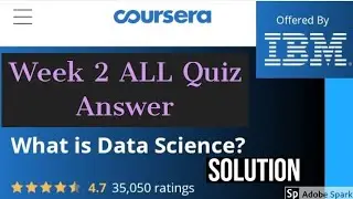 Coursera: What is data science week 2 quiz answer || what is Data science week 2 quiz answer by IBM