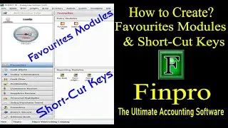 How to create favourites modules & short-cut keys I Finpro Accounting Software I Collabrains IT Link