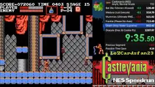 Castlevania (NES) Speedrun 12:04.10 (OLD)