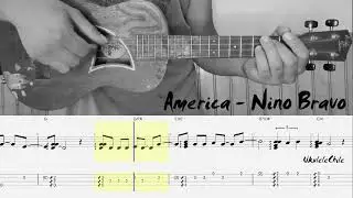 America - Nino Bravo Versión Cover Ukulele Tutorial Tabs