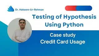Testing of Hypothesis Using Python: Credit Card Case Study | Hypothesis Testing | Python