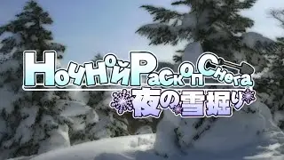 夜の雪掘り Ночной Раскоп Снега