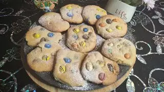 Печенье M&M за 7 минут быстрый рецепт