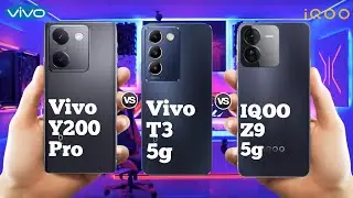 Vivo Y200 Pro Vs Vivo T3 Vs IQOO Z9 ll Full Comparison ⚡which one is best ?