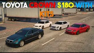 TOYOTA CROWN S180 WITH KITS || GTA 5 MODS PAKSITAN || PUNJABI BOYZ