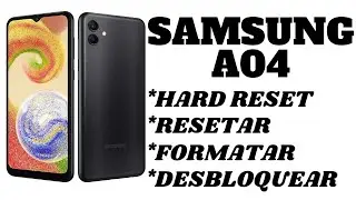 Dr.Celular - Samsung A04 - Hard Reset - Resetar - Formatar - Desbloquear