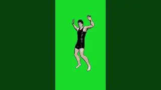 cartoon creacter dance on Green screen #animatedcartoon