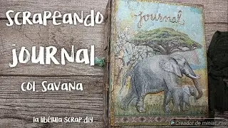 SCRAPEANDO - JOURNAL CON SAVANA DE STAMPERIA - DISEÑADA POR CRISTINA RADOVAN
