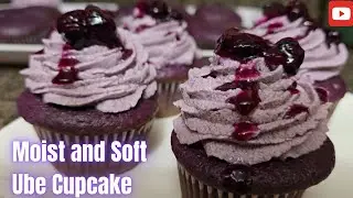Super Moist and Soft Ube (Purple) Cupcake ||@supermomcanada