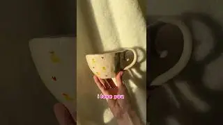 Кружечки с утятами, попадают в сердечко 🥺💔 #керамика #diy #handmade #artist #творчество #ceramic