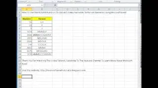00168 - How To Use The ROMAN Function To Convert Arabic Numerals To Roman Numerals Using Microsoft E