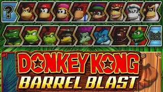 Donkey Kong: Barrel Blast // All Playable Characters [1st Place]