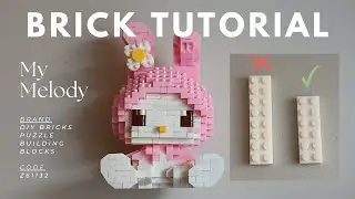 How to Build My Melody (Sitting) | DIY Bricks Puzzle Building Blocks Tutorial Z61132 (6 Sections)