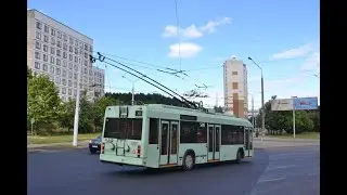 Минск.Поездка на троллейбусе №41 ДС Малинина -ДС Уручье-2
