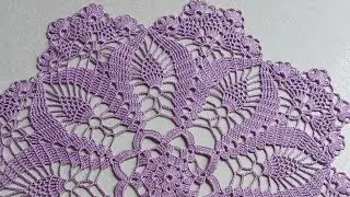 Салфетка крючком. Салфетка. Вторая часть. Крючок для начинающих.