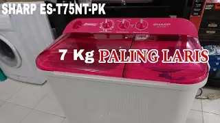 MESIN CUCI SHARP ES-T75NT-PK 2 TABUNG KAPASITAS 7 KG