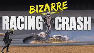 Bizarre 2 Rider Motorcycle Crash At Magny-Cours
