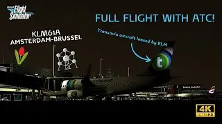 FULL FLIGHT | Flying one of the shortest commercial routes with ATC | MSFS