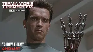TERMINATOR 2 (1991) | "Show them" | The T-800 Robotic Arm Scene 4K UHD
