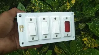 3 button 1 indicator connection kaise karen