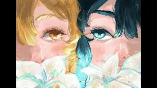 Lumine & Venti: Blooming - Genshin Impact Fanart Time-lapse