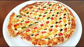 SAVOURY FILLED PIE, BRAIDED WITH VEGETABLES⭐RITA CHEF | Tasty and elegant.