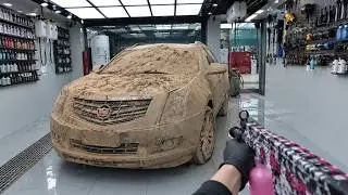A Flooded Cadillac SRX Came to My Shop Completely Caked in Mud… Guess the Original Color!