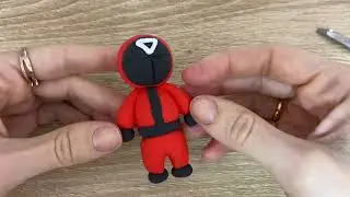 sculpt a guard from the game of squid  / Лепим быстро и просто. Лепим охранника из Игры в кальмара.