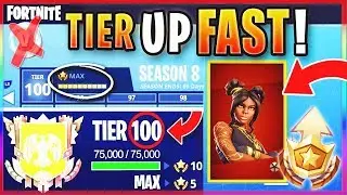 How TO GET FREE TIER 100 “MAX BATTLE PASS” IN SEASON 8! - FASTEST WAY TO LEVEL & RANK UP In Fortnite