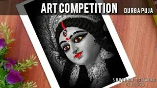 durga puja drawing | how to draw maa durga | maa durga drawing | maa durga drawing oil pastel