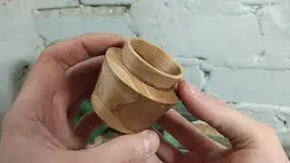 Woodturning - the inkpot.