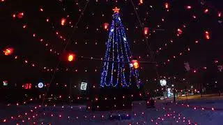 Елка. Рождество и Новый год 2019. Западный микрорайон. Гомель (Беларусь)