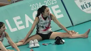 배구선수 스트레칭 직캠 대전 정관장 레드스파크스 표승주 직촬 Volleyball Player Pyo Seung-ju